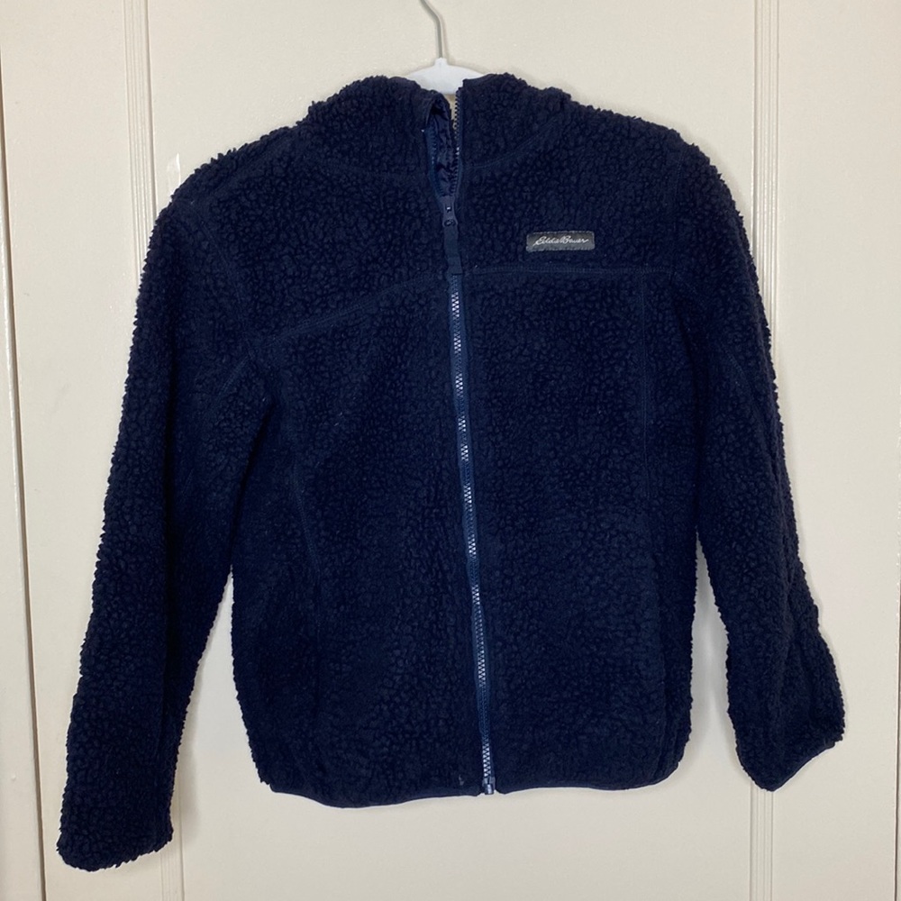 Eddie Bouer kids plush Fleece hooded Jacket